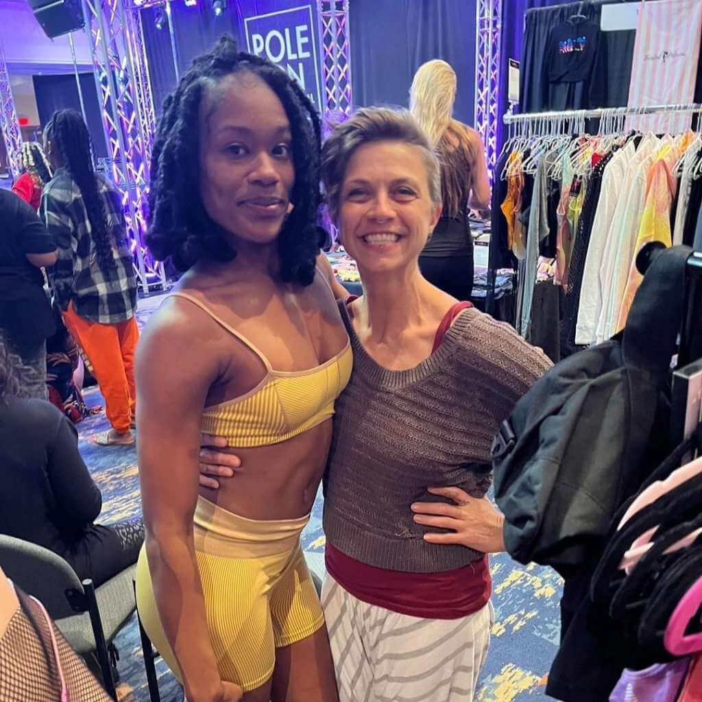 The Official Pole Girl and Heidi Coker at Pole Con International